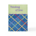 Plaid Ribbon Thinking of You cards