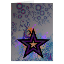 Plaid Star Greeting Card