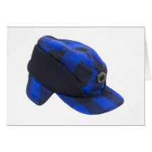 PlaidHunterHat112409 Greeting Card