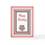Plain Birthday Card for Satanist/Demonolator