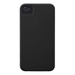 Plain Black Customisable Case-Mate iPhone 4 Case