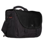 Plain Black Customisable Laptop Commuter Bag