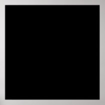 Plain black to personalise posters