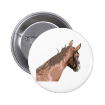 Plain Brown Horses Head Buttons
