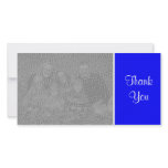 Plain Colour - Thank You - Blue photo cards