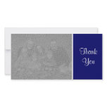 Plain Colour - Thank You - Dark Blue photo cards
