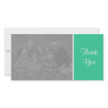 Plain Colour - Thank You - Sea Green photo cards