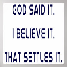 Plain God Said It Posters