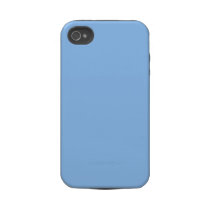Plain Light Blue Background. Iphone 4 Tough Case