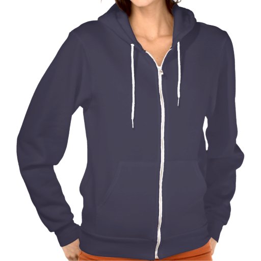 Plain navy blue hoodie fleece for women, ladies