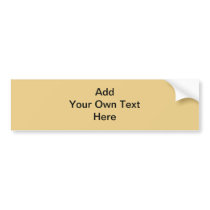 Plain non-metallic Gold with black text. Custom