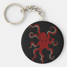 Plain Octopus Keychain