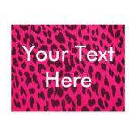 Plain Pink Leopard Print Postcard*