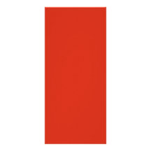 Plain Red Background. Personalised Rack Card