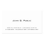 Plain White Business Card