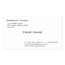 plain white business card templates
