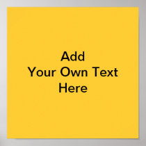 Plain Yellow with black text. Custom