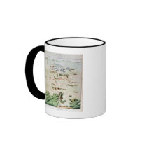 Plan and view of the Battle of Waterloo Coffee Mug