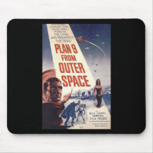 Plan nine from outer space" mouse pads
