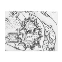 Plan of Mannheim, Germany 1690 Postcards