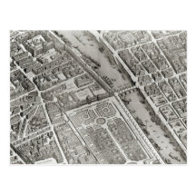 Plan of Paris, known as the 'Plan de Turgot' Post Cards