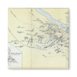Plan of the Battle of Cawnpoor Magnets