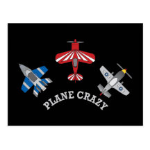 Plane Crazy Postcard