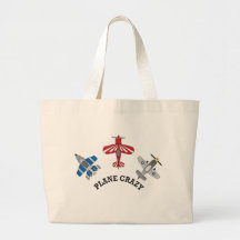 Plane Crazy Tote Bag