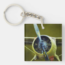Plane - DeHavilland U-6A Beaver Keychain