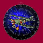Plane on blue Dartboard dartboards