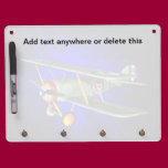 Plane on blue dry erase boards