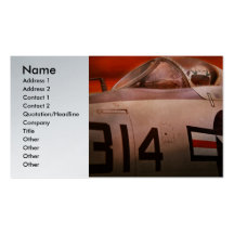 Plane - Pilot - Airforce - Go get em Tiger Business Card Templates