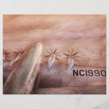 Plane - Pilot - Tropical getaway Personalised Flyer