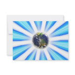 Planet Earth Abstract Vortex Personalized Announcements