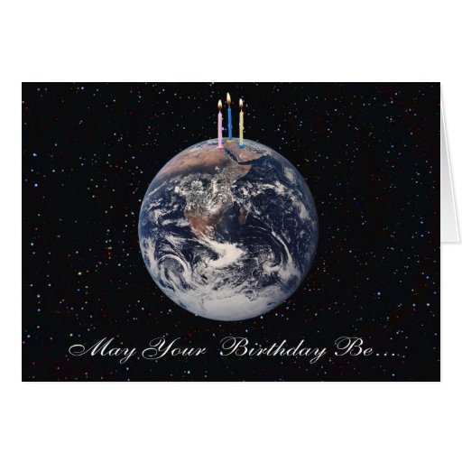 Planet Earth Birthday Card | Zazzle