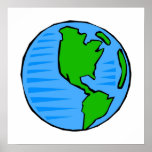 planet earth print