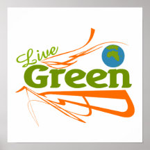 planet live green poster