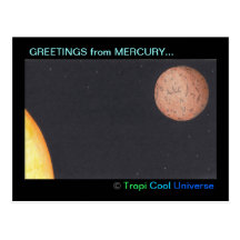 Planet MERCURY postcard