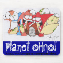 Planet OHNO! Spring Line Mouse Pads
