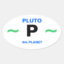 Planet PLUTO stickers (4)