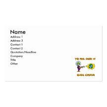 Planet Warming Alien Business Card