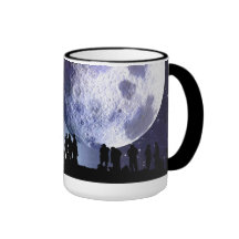 Planetarium Silhouettes Moon Stars Astronomy Mug
