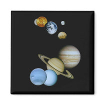 Planetary Montage Refrigerator Magnets