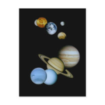 Planetary Montage Postcard