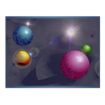 Planets postcards