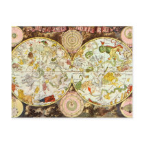Planisphæri Cœleste 1698 - Astrology Chart