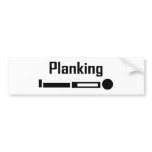 Planking bumper stickers