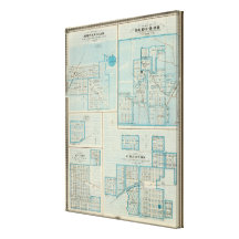Plans of Shenandoah, Bedford Stretched Canvas Prints