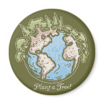 Plant a Tree Earth Day Gear magnets