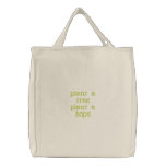 plant a tree embroidered bags
